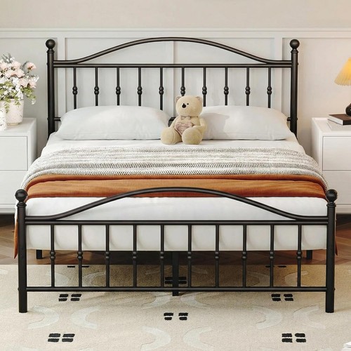 Metal platform bed frame - frame, with