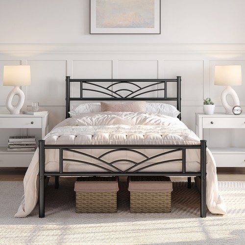 Metal platform bed - metal,