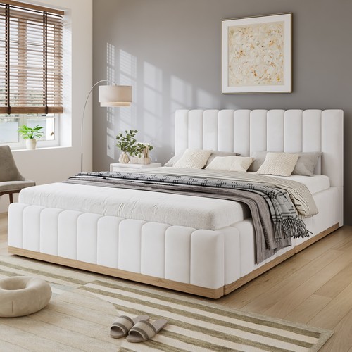Upholstered double bed - upholstered,