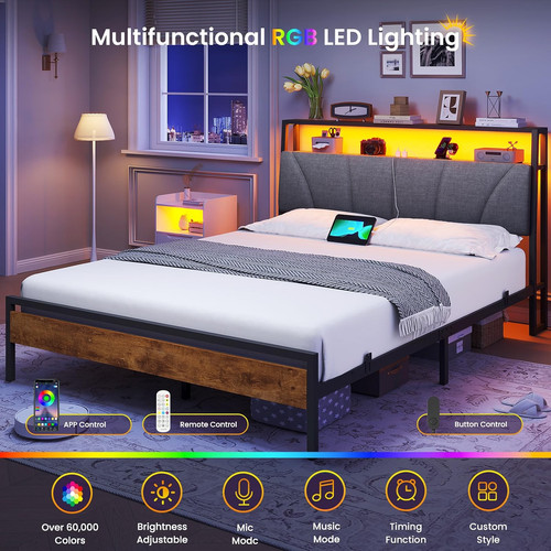 Small double bed frame with - double,