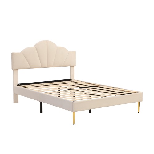 Fabric upholstered platform - fabric,