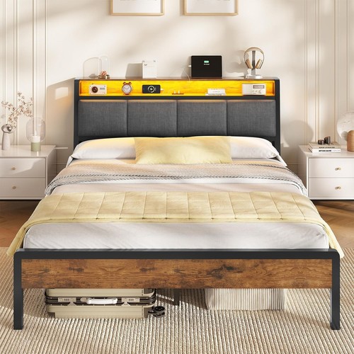 4ft double bed frame - bed, with