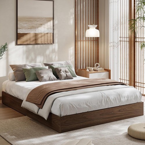 Wood bed frame low profile - frame,
