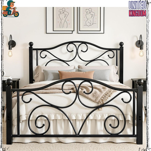 4ft6 double bed - 4ft6, with