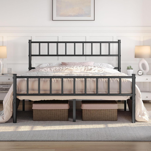 Double metal bed - double,