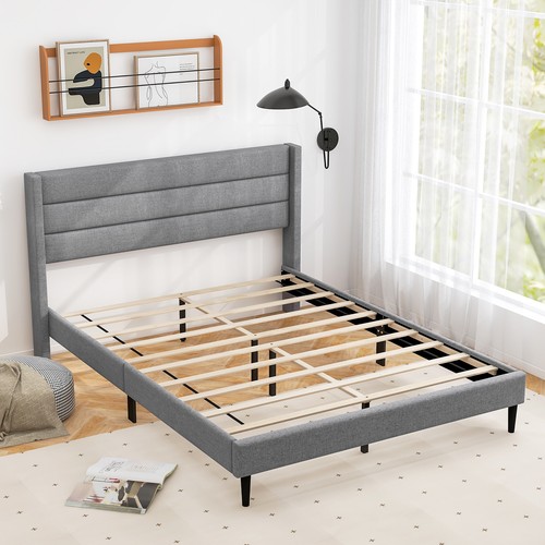 Modern slatted bed double - bed,