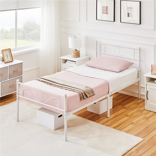 Metal bed frame single double - single,