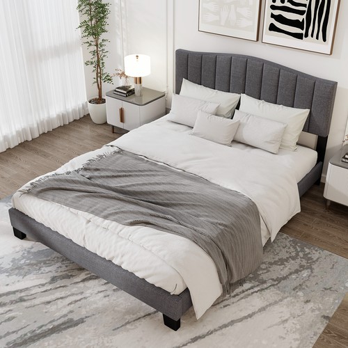 Double upholstered bed frame - double,