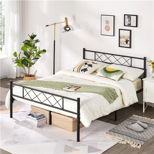 Double bed frame metal - bed,