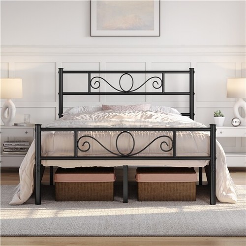 4ft6 metal double bed - 4ft6,