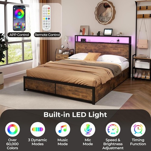 Double size bed frame metal - double,