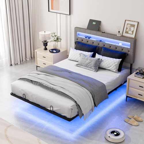 4ft6 floating double bed - floating,