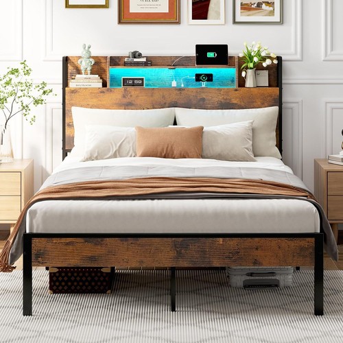 Odk modern double bed frame - bed,