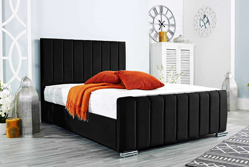 Black double gas lift velvet - black,