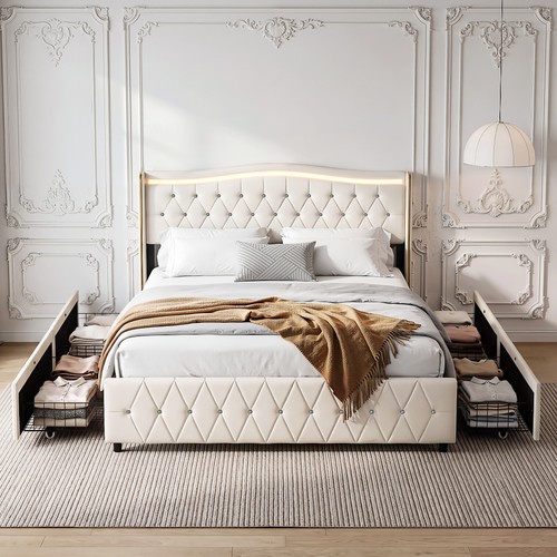 Wingback headboard 4ft6 - w/,